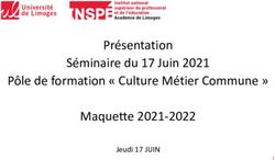 Pr&eacute;sentation S&eacute;minaire du 17 Juin 2021 P&ocirc;le de formation " Culture M&eacute;tier Commune " Maquette 2021-2022 - Jeudi 17 JUIN