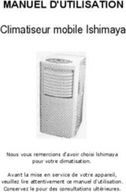 Climatiseur mobile Ishimaya - MANUEL D'UTILISATION
