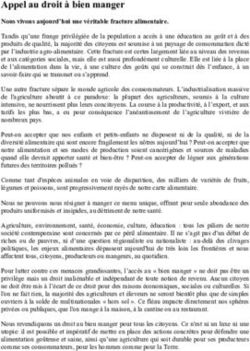 Appel au droit &agrave; bien manger - Nous vivons aujourd'hui une v&eacute;ritable fracture alimentaire - La Semaine du Go&ucirc;t