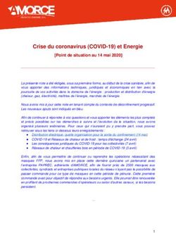 Crise du coronavirus (COVID-19) et Energie - Point de situation au 14 mai 2020 - Amorce