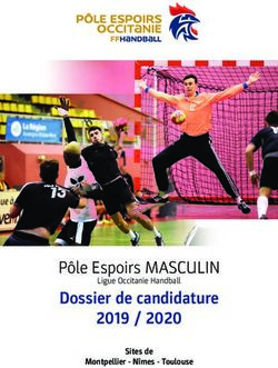 Dossier de candidature 2019 / 2020 - P&ocirc;le Espoirs MASCULIN Sites de