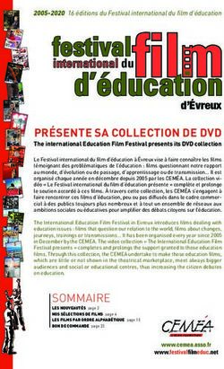 PRÉSENTE SA COLLECTION DE DVD - The international Education Film Festival presents its DVD collection - Festival international du film ...