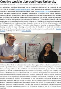 Creative week in Liverpool Hope University