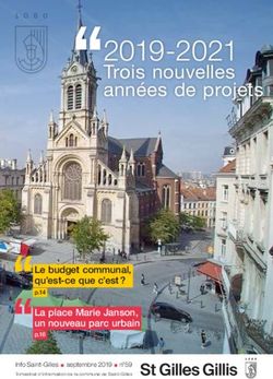 2019-2021 Trois nouvelles années de projets - Le budget communal, qu'est-ce que c'est ? - Saint-Gilles