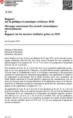 Rapport sur la politique économique extérieure 2018 - Admin.ch