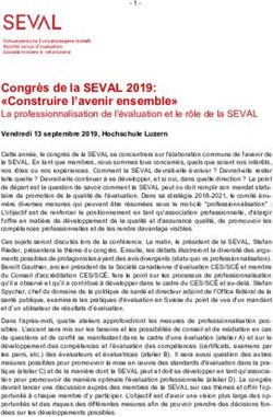 Congrès de la SEVAL 2019: "Construire l'avenir ensemble"