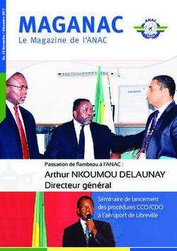 MAGANAC Le Magazine de l'ANAC - Arthur NKOUMOU DELAUNAY Directeur général - ANAC Gabon