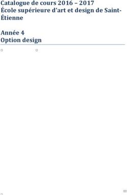 Catalogue de cours 2016 - 2017 École supérieure d'art et design de Saint-Étienne Année 4 Option design