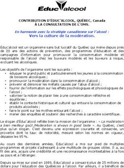 À LA CONSULTATION DE L'OMS.
