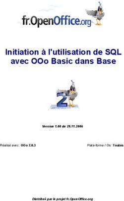 Initiation à l'utilisation de SQL avec OOo Basic dans Base - Version 1.00 du 28.11.2006 Distribué par le projet fr.OpenOffice.org