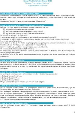 Grand Prix Photo Saint-Tropez 2020 - Thème : "Les couleurs de la vie" Règlement du concours - 1 Grand Prix Photo Saint-Tropez 2020 Thème