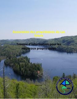 Association des propriétaires du Lac Souris Trousse d'information pour les nouveaux propriétaires - Édition 2020