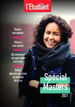 Spécial Masters 2021 - l'Etudiant, Grandes écoles