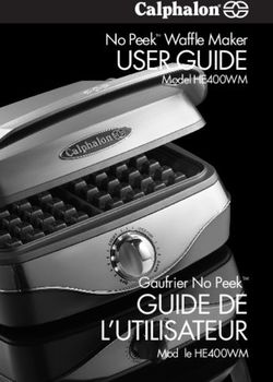 GUIDE DE L'UTILISATEUR - Gaufrier No PeekTM - USER GUIDE