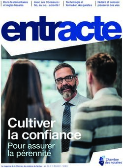 Cultiver la confiance - Pour assurer la p&eacute;rennit&eacute; - Chambre des notaires du Qu&eacute;bec