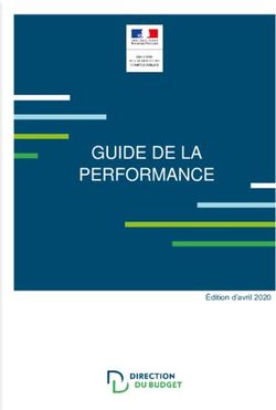 GUIDE DE LA PERFORMANCE - Édition d'avril 2020 - Performance publique