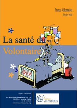 La santØ du Volontaire - France Volontaires FØvrier 2010