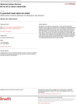 La period room mise en scène Rencontre entre fiction et histoire au musée - Érudit