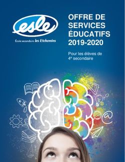OFFRE DE SERVICES ÉDUCATIFS - 2019-2020 Pour les élèves de 4e secondaire - École ...