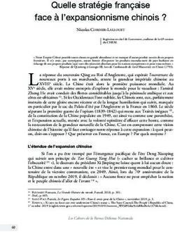 Quelle stratégie française face à l'expansionnisme chinois ? - Revue Défense Nationale