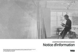 Notice d'information LES GARANTIES DE VOTRE CARTE VISA GOLD BUSINESS - Banque Populaire Rives de Paris