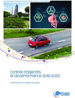 Contrat d'objectifs et de performance 2016-2020 - entre l'État et IFP Energies nouvelles - IFP ...