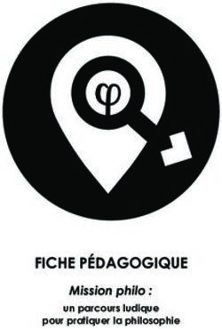 FICHE P&Eacute;DAGOGIQUE Mission philo : un parcours ludique pour pratiquer la philosophie - CAL Charleroi