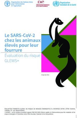 LE SARS-COV-2 CHEZ LES ANIMAUX ÉLEVÉS POUR LEUR FOURRURE
