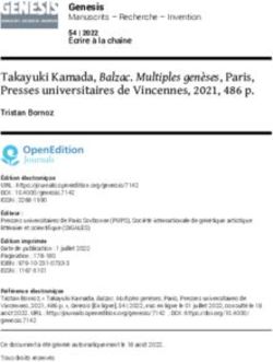 Takayuki Kamada, Balzac. Multiples gen&egrave;ses, Paris, Presses universitaires de Vincennes, 2021, 486 p - Serval