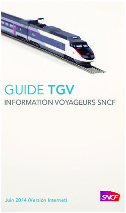 GUIDE TGV INFORMATION VOYAGEURS SNCF - Juin 2014 (Version Internet)