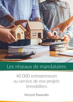 Les réseaux de mandataires - 40 000 entrepreneurs au service de nos projets immobiliers - UNIS