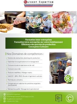 Catalogue des Formations 2019-2020 - CUISSON EXPERTISE