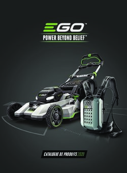 CATALOGUE DE PRODUITS 2020 - IGOCORDLESS