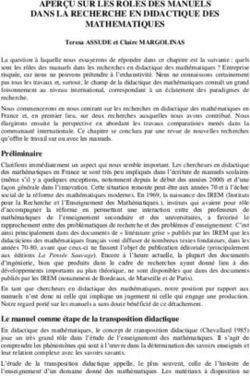 APERÇU SUR LES ROLES DES MANUELS DANS LA RECHERCHE EN DIDACTIQUE DES MATHEMATIQUES