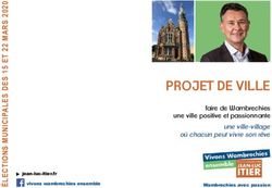 PROJET DE VILLE faire de Wambrechies une ville positive et passionnante une ville-village où chacun peut vivre son rêve - Jean-Luc ITIER