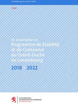 2018 2022 Programme de Stabilité et de Croissance du Grand-Duché de Luxembourg - Luxembourg, le 27 avril 2018