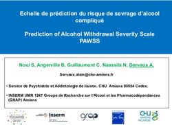 PAWSS Echelle de pr&eacute;diction du risque de sevrage d'alcool compliqu&eacute; Prediction of Alcohol Withdrawal Severity Scale - Soci&eacute;t&eacute; ...
