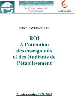 ROI A l'attention des enseignants et des étudiants de l'établissement - Année scolaire 2021-2022