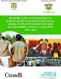 DEUXI&Egrave;ME PLAN D'ACTION NATIONAL DE MISE EN &OElig;UVRE DE LA R&Eacute;SOLUTION 1325 DU CONSEIL DE S&Eacute;CURIT&Eacute; DES NATIONS UNIES SUR LES FEMMES, LA PAIX ET LA S&Eacute;CURIT&Eacute;