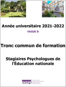 Tronc commun de formation - Année universitaire 2021-2022 Stagiaires Psychologues de l'Éducation nationale - Inspe