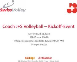 Coach J+S Volleyball - Kickoff-Event - Mercredi 28.11.2018 18h15 - ca. 19h30 Interprofessionelles Weiterbildungszentrum IWZ Granges-Paccot - Swiss ...