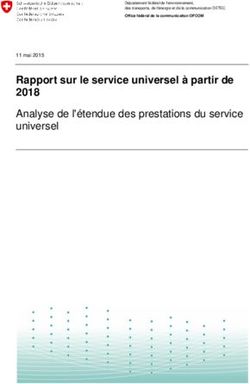 Rapport sur le service universel à partir de 2018 - Der Bundesrat admin.ch