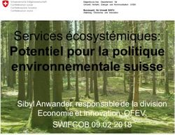 Potentiel pour la politique environnementale suisse - Sciences naturelles Suisse