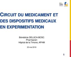 CIRCUIT DU MEDICAMENT ET DES DISPOSITIFS MEDICAUX EN EXPERIMENTATION - B&eacute;n&eacute;dicte DELUCA-BOSC Pharmacien H&ocirc;pital de la Timone, APHM - F-CRIN