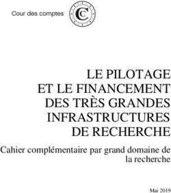 LE PILOTAGE ET LE FINANCEMENT DES TRÈS GRANDES INFRASTRUCTURES DE RECHERCHE - Cahier complémentaire par grand domaine de la recherche - Cour des ...