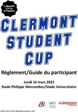 Règlement/Guide du participant - Jeudi 16 mars 2023 Stade Philippe Marcombes/Stade Universitaire