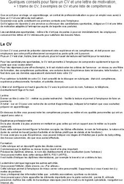 Quelques conseils pour faire un CV et une lettre de motivation