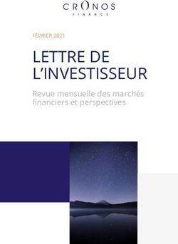 LETTRE DE L'INVESTISSEUR - Revue mensuelle des marchés financiers et perspectives - Cronos Finance