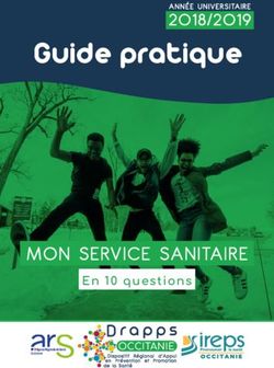 Guide pratique 2018/2019 - MON SERVICE SANITAIRE - ARS Occitanie