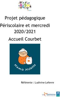 Projet p&eacute;dagogique P&eacute;riscolaire et mercredi 2020/2021 Accueil Courbet - R&eacute;f&eacute;rente : Ludivine Lefevre